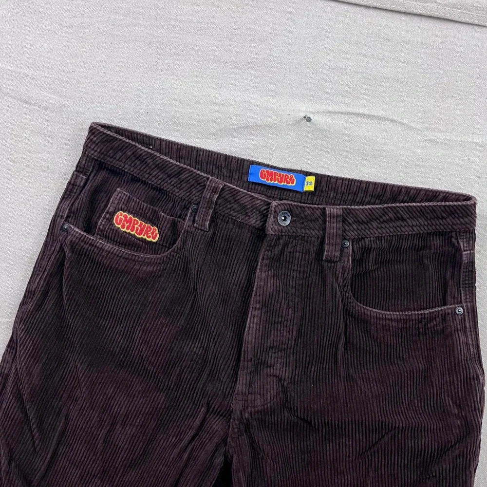 Empyre Relaxed Fit Corduroy Pants Mens 32 Dark Brown Skate Baggy Wide Leg‎